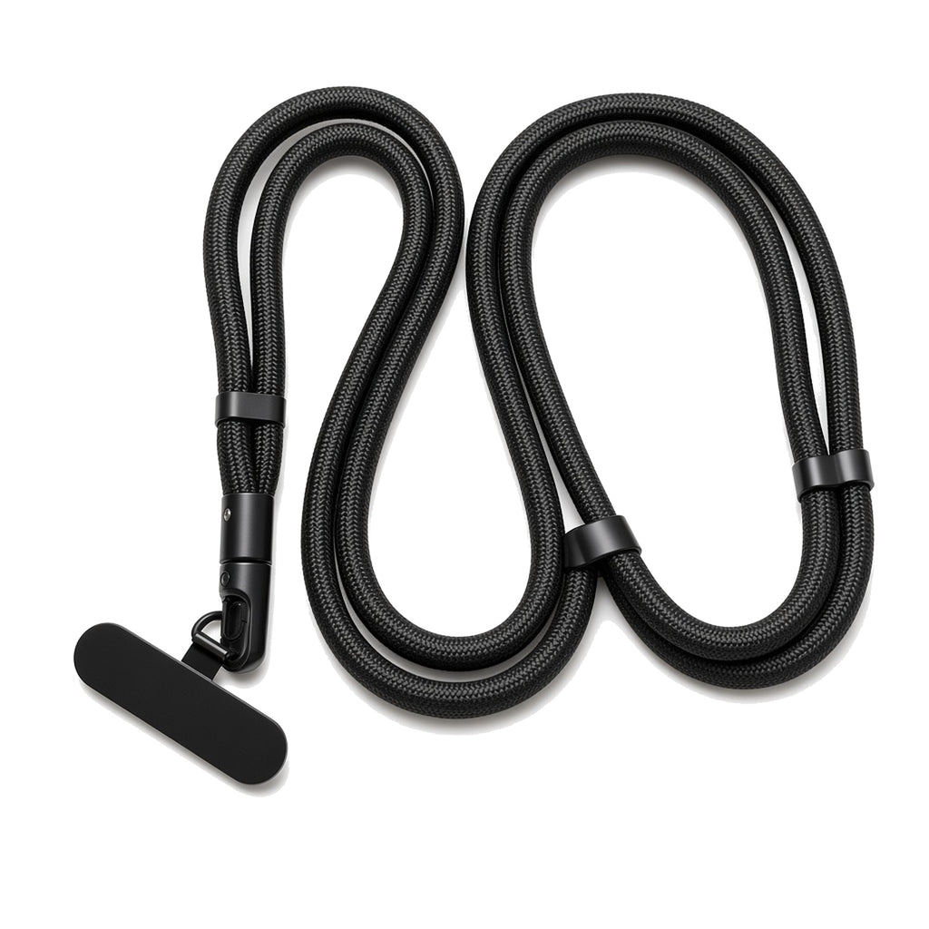 Kasewell black crossbody phone lanyard strap, photo 1