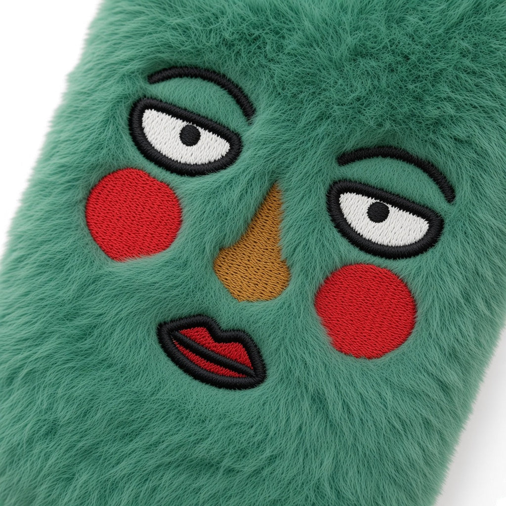 Kasewell green Green Braids Plush Case for iPhone 14, photo 3