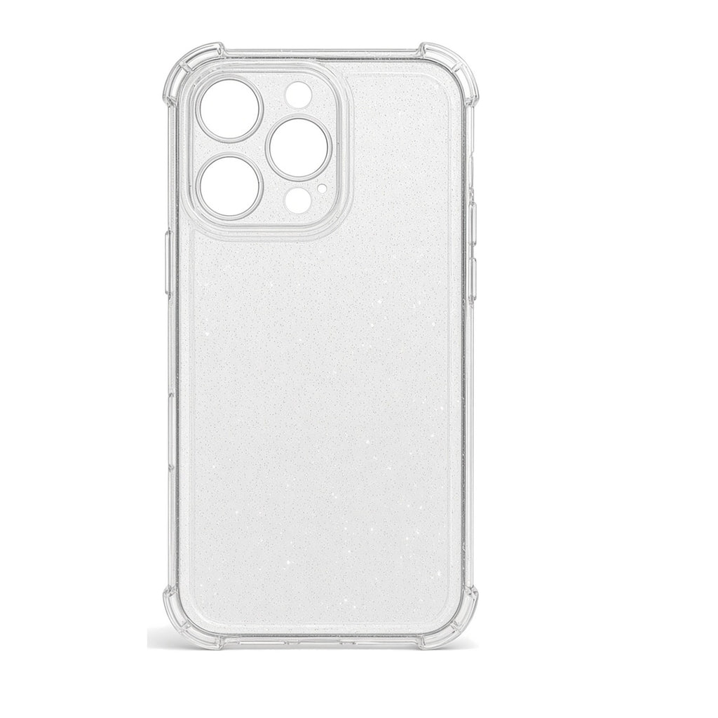 Kasewell clear glitter airbag corner case for iPhone 16 Pro, photo 1