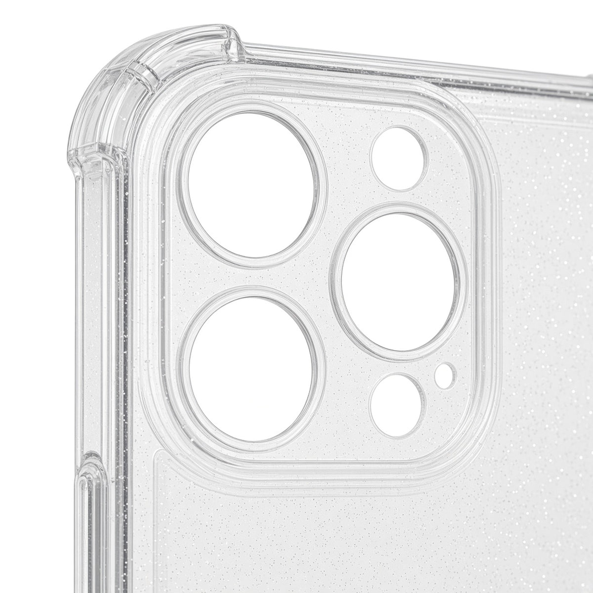 Kasewell clear glitter airbag corner case for iPhone 16 Pro, photo 3