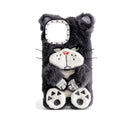 Kasewell grey Grey Cat Plush Case for iPhone 14, photo 1