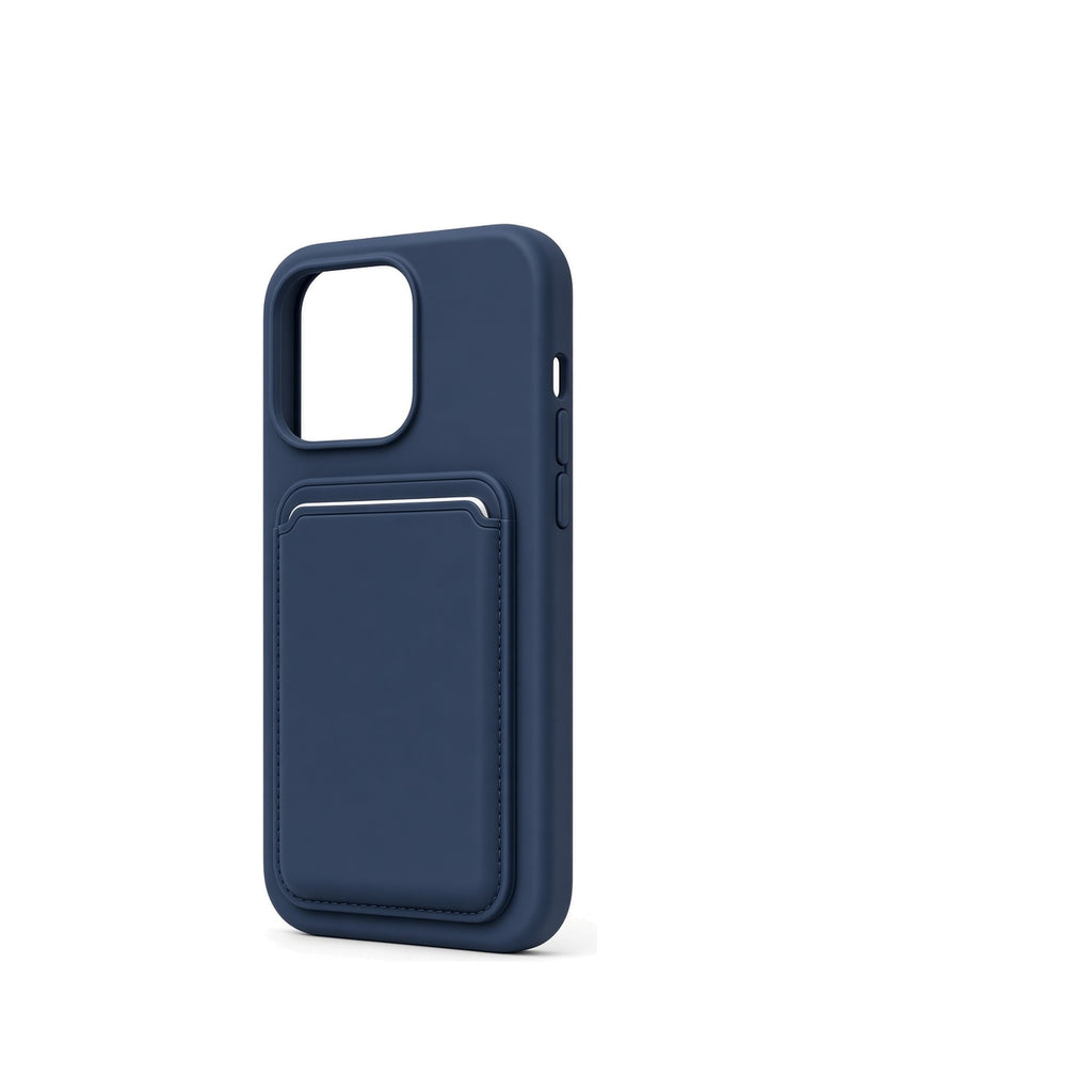Kasewell blue Magnetic Liquid Silicone Card Pocket Case for iPhone 16 Pro and 16 Pro Max, photo 2