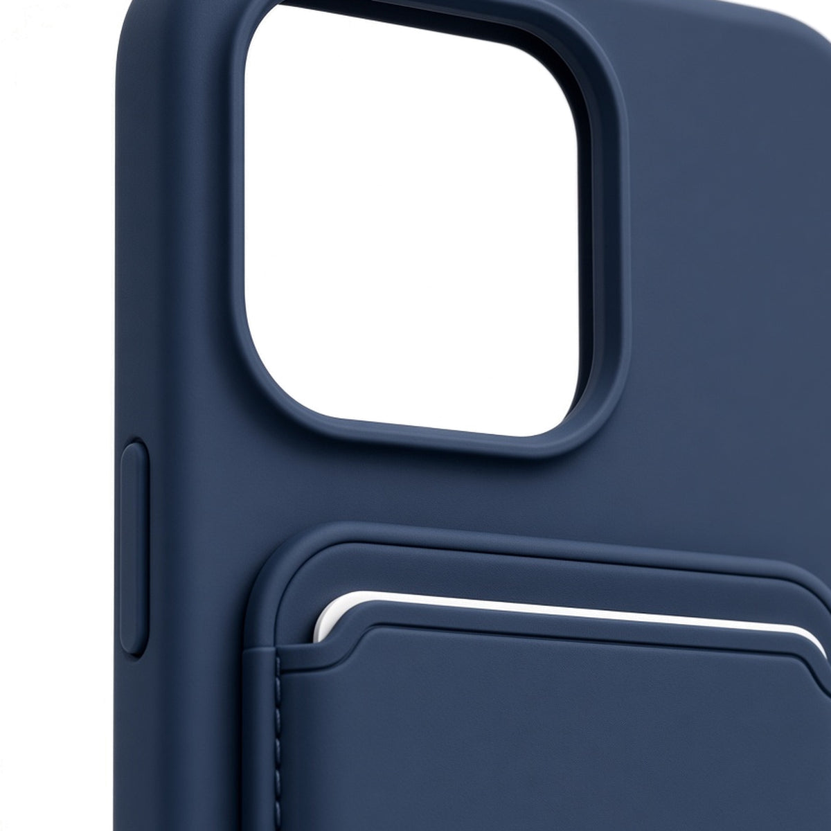 Kasewell blue Magnetic Liquid Silicone Card Pocket Case for iPhone 16 Pro and 16 Pro Max, photo 3