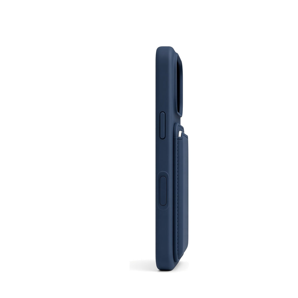 Kasewell blue Magnetic Liquid Silicone Card Pocket Case for iPhone 16 Pro and 16 Pro Max, photo 4
