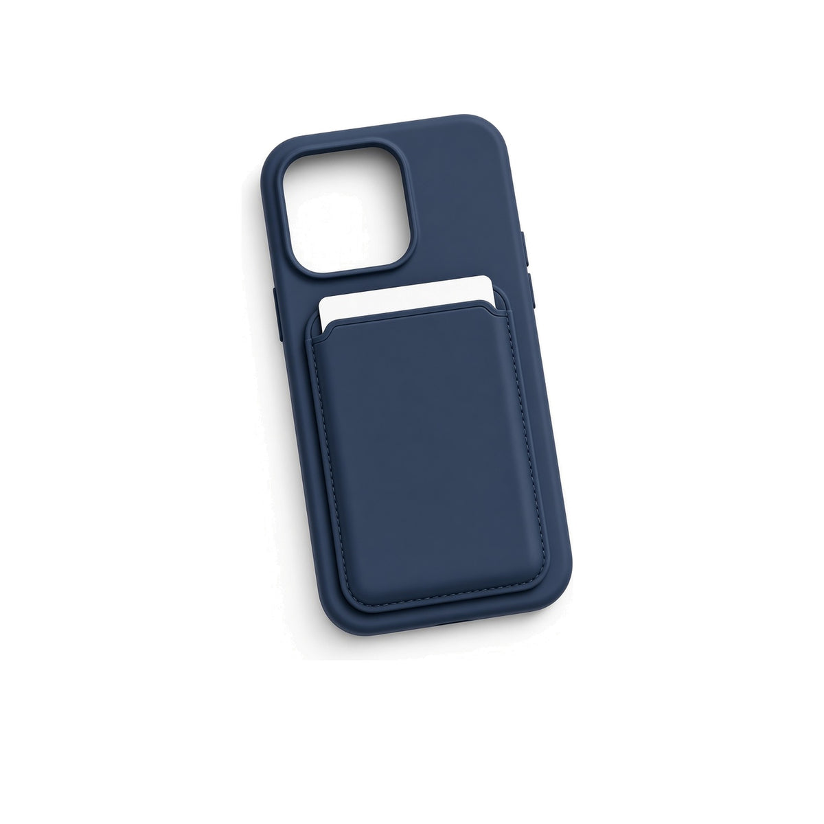 Kasewell blue Magnetic Liquid Silicone Card Pocket Case for iPhone 16 Pro and 16 Pro Max, photo 5