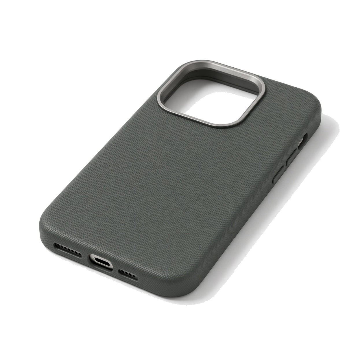 Kasewell green metal lens frame PU leather case for iPhone 15 Pro, photo 5