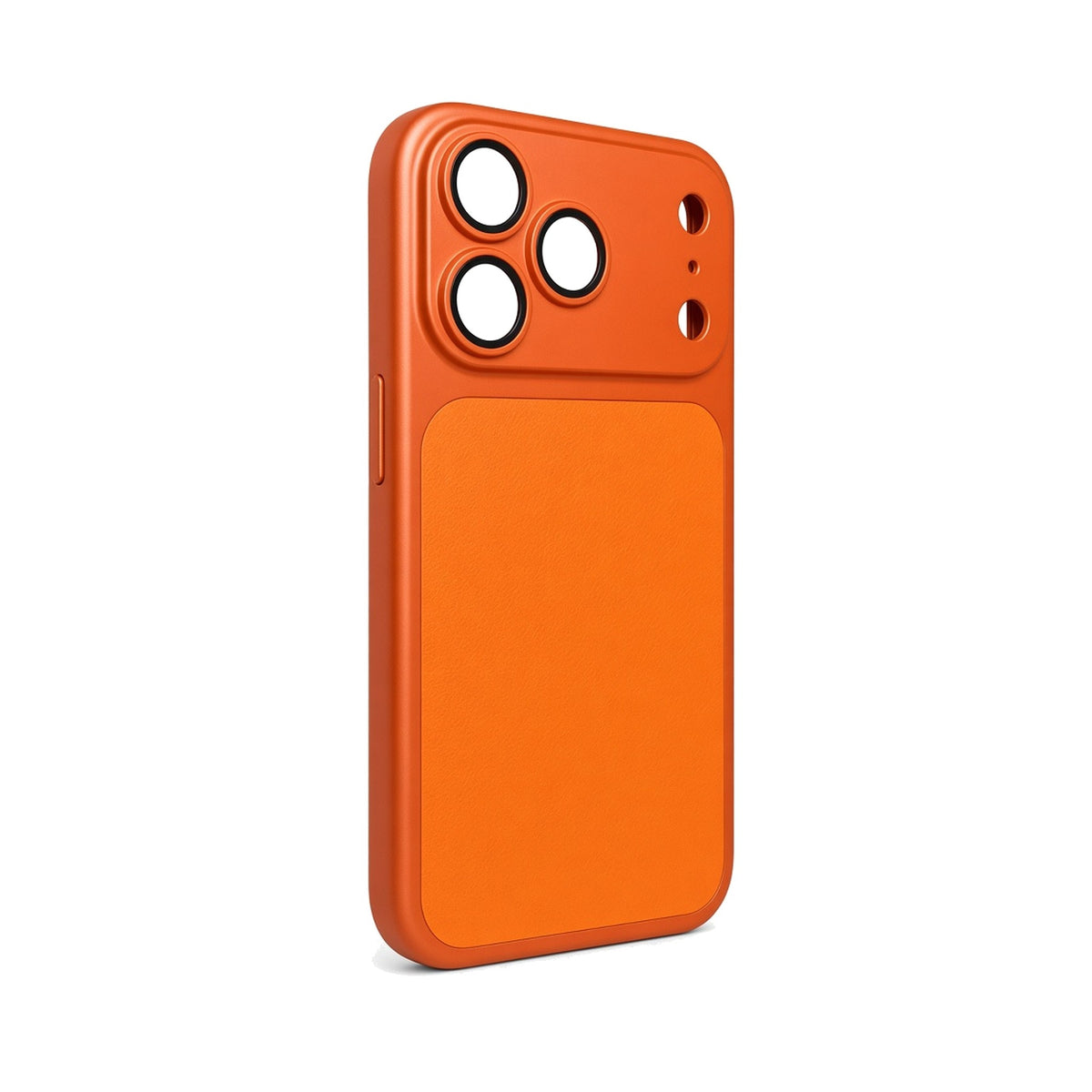 Smooth Leather-Look Case for iPhone 18 Pro in Orange