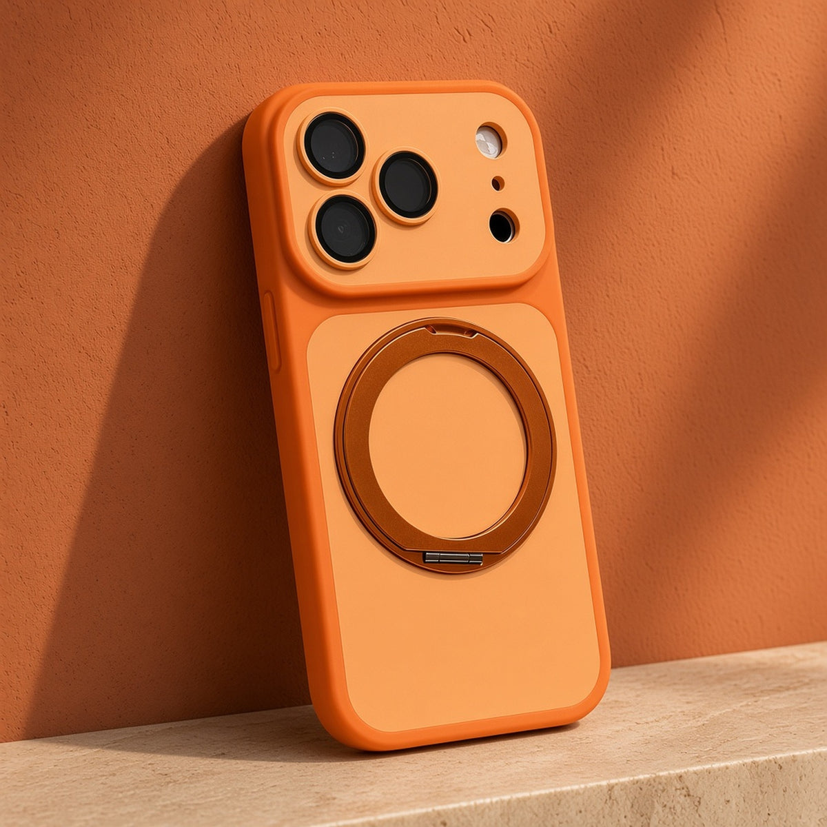 Orange kickstand case for iPhone 18 Pro, photo 2